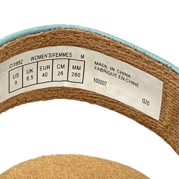 Rockport Cascade Blue Leather Strappy Slingback Zip Wedge Sandals NEW!! - Picture 5 of 13